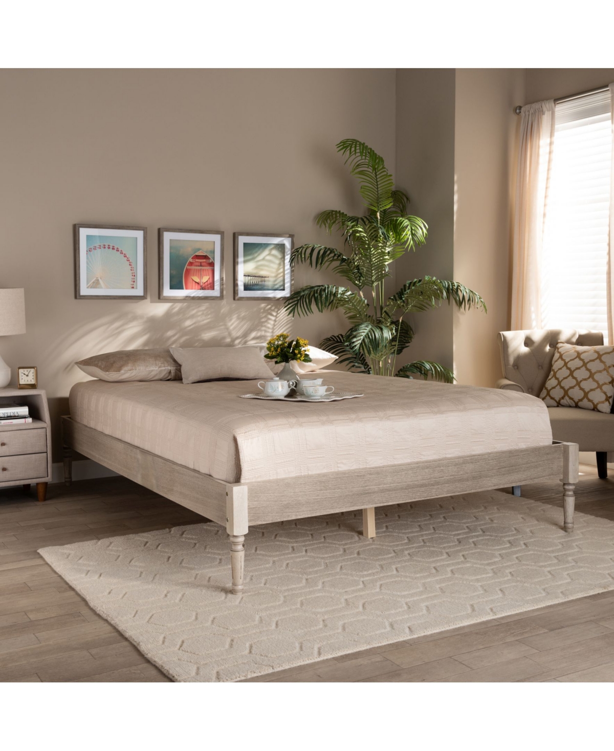 Furniture Colette French Bohemian Size Bed Frame