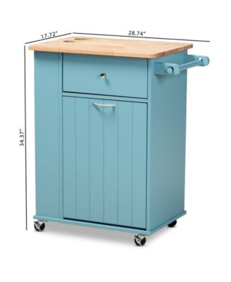 Liona Modern and Contemporary Kitchen Storage Cart
