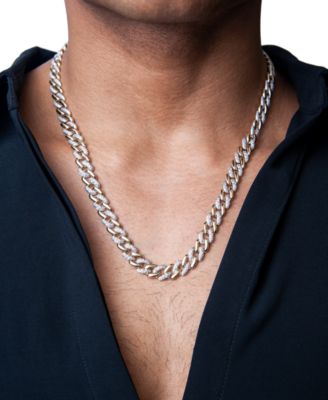 mens diamond link chain