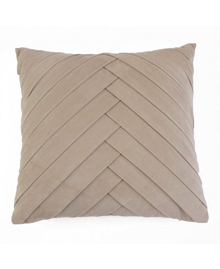 James pleated velvet pillow 2025