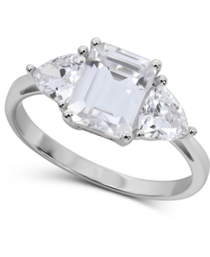 image of Arabella Swarovski Zirconia Ring in 14k White Gold