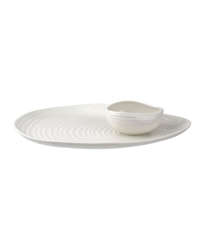 Portmeirion Sophie Conran Shell Shaped Chip and Dip Macy's