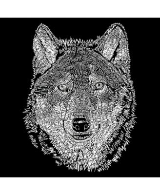 Men's Word Art - Wolf T-Shirt