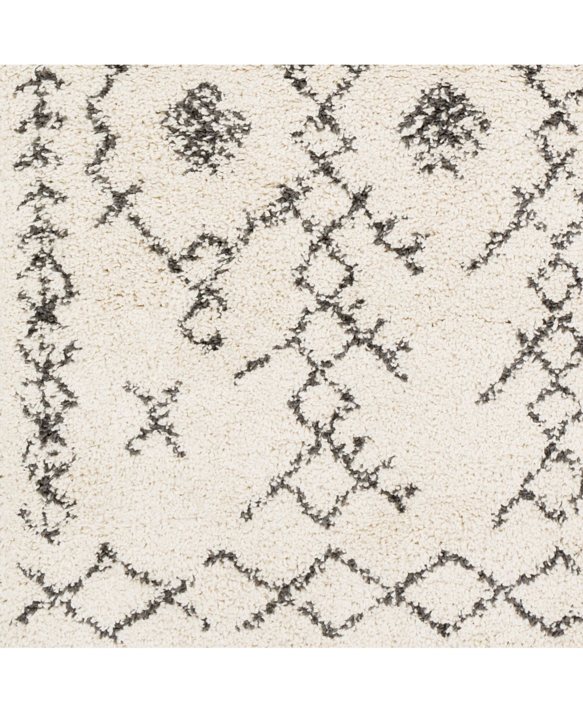 Livabliss Berber Shag Bbe-2302Area Rug - Charcoal