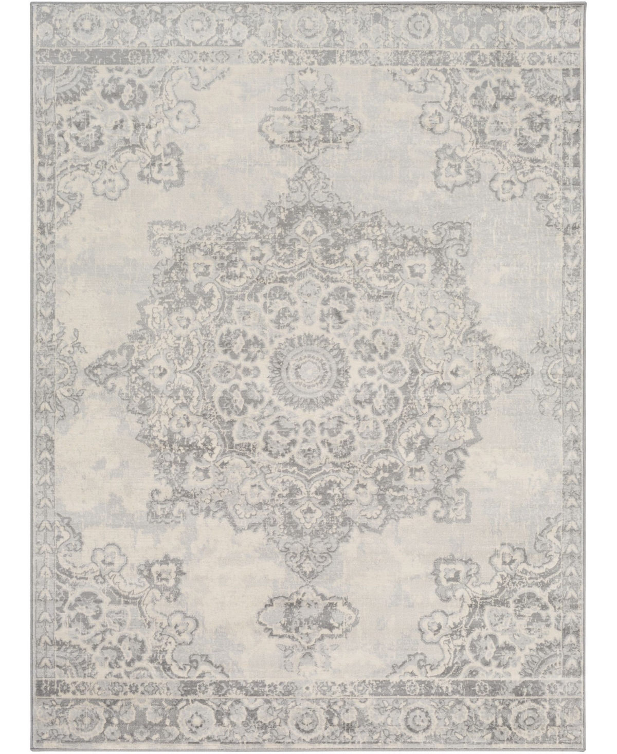 Surya Monaco Moc-2301 6'7in x 9'6in Area Rug - Silver