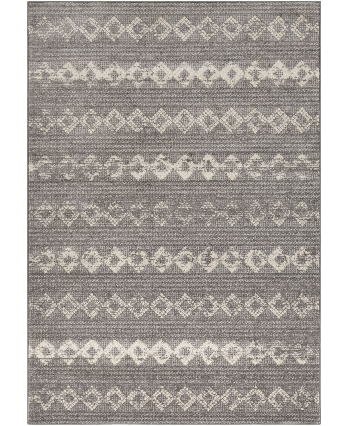 Abbie & Allie Rugs Tiva Tiv-2309 Navy 5'3in x 7'1in Area Rug - Gray
