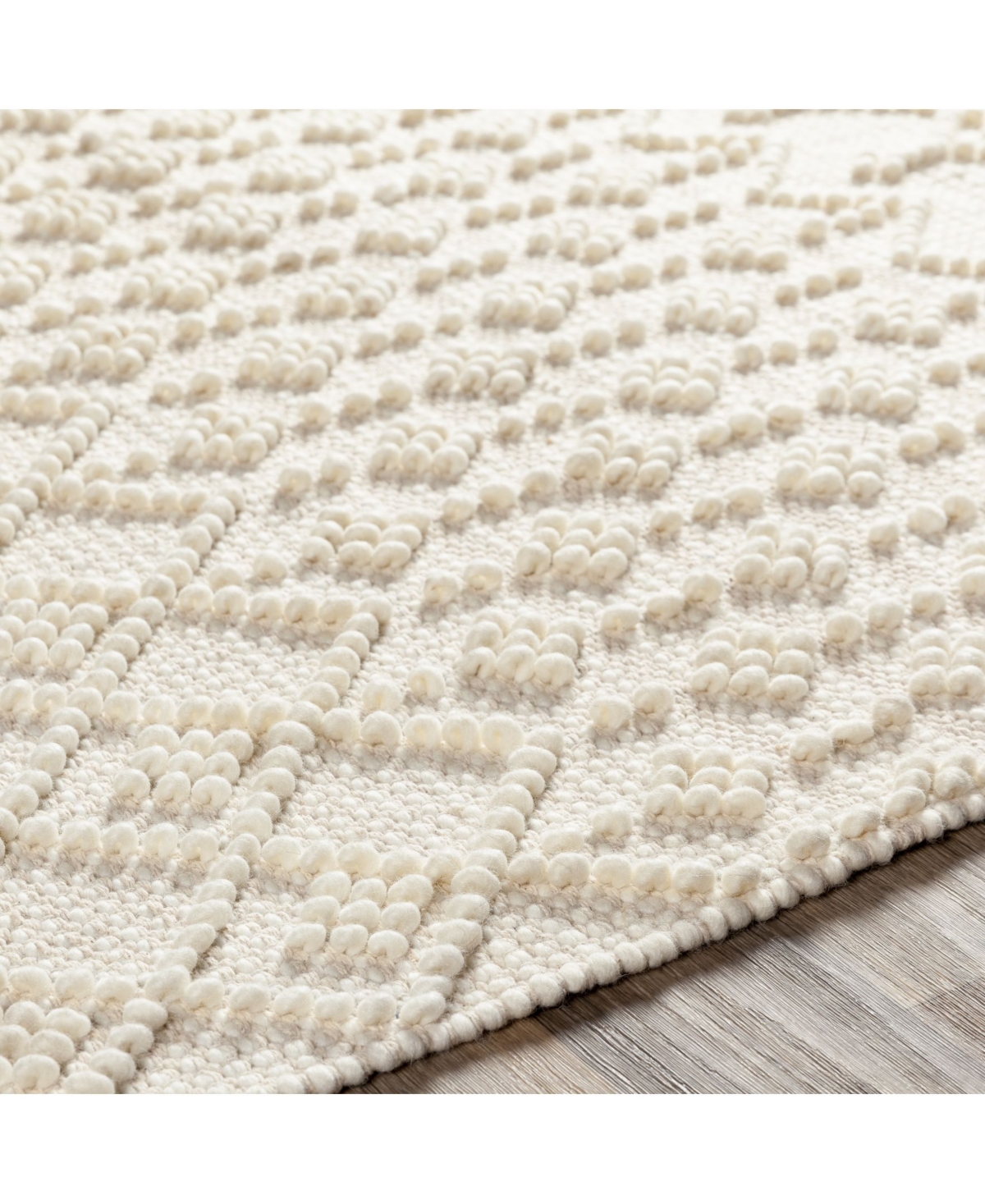 Livabliss Farmhouse Tassels Fts-2305Area Rug - White