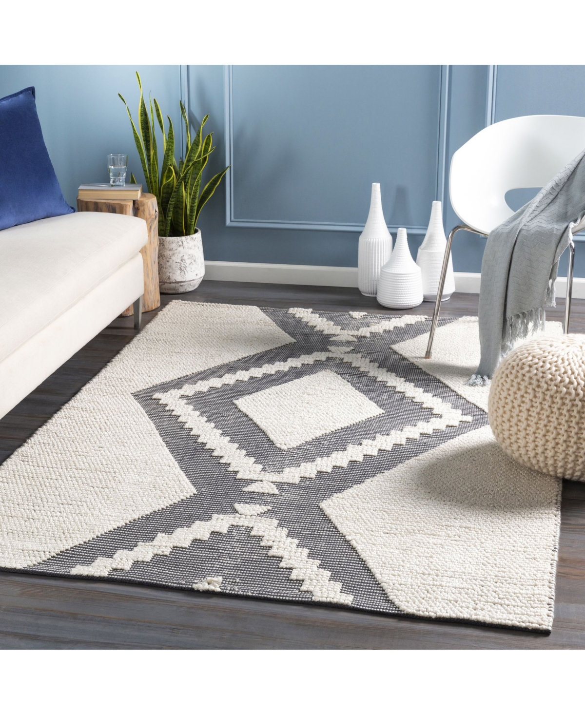 Surya Azalea Aza-2300Area Rug - Charcoal