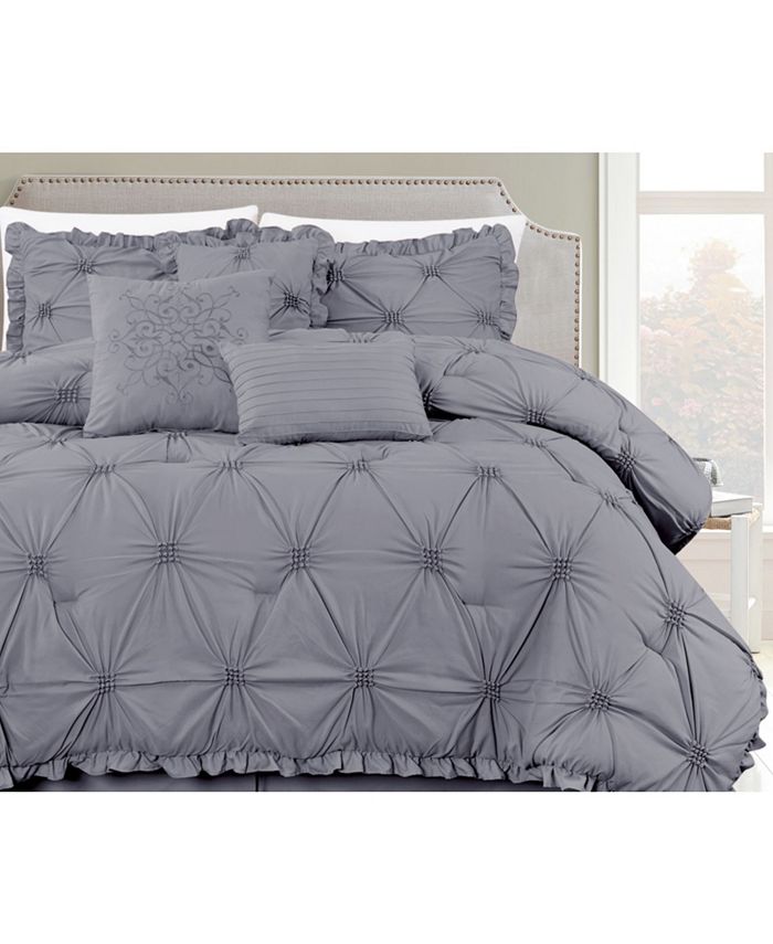 Addy Home Fashions Shabby, Chic 7 Piece Comforter Set, King Macy's