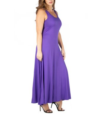 Plus Size Simple A-line Tank Maxi Dress
