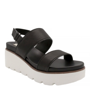 image of Sugar Women-s Ukele Two-Band Flatform Lug Sole Sandals Women-s Shoes