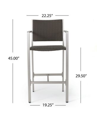 Cape Coral Outdoor 3 Piece Bar Set