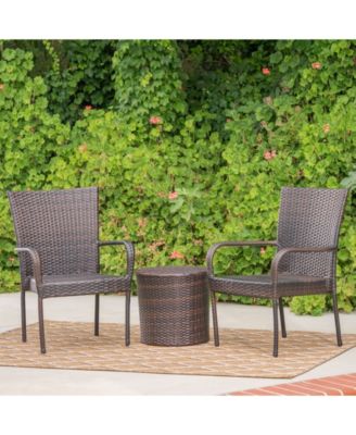 Wilmington Outdoors 3 Piece Stacking Chair Chat Set