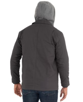 wells lamont quilted flex canvas thermal sherpa lined shirt jacket