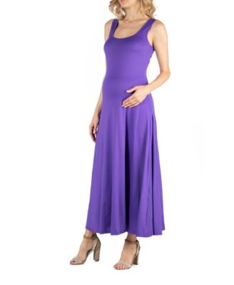 Slim fit A Line Sleeveless Maternity Maxi Dress