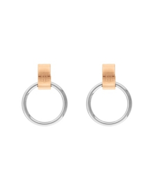 image of Tommy Hilfiger Women-s Two-Tone Stainless Steel Earrings
