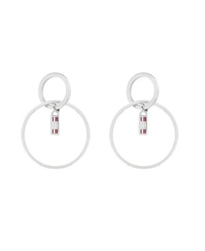 image of Tommy Hilfiger Women-s Silver-Tone Stainless Steel Earrings