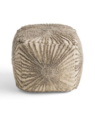 Noble House Nolene Boho Ottoman Pouf - Macy's