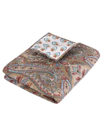 Kasey Damask Reversible Quilted Throw, 50" x 60"
