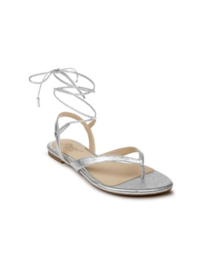 image of Jewel Badgley Mischka Nolana Dress Thong Flat Sandal Women-s Shoes