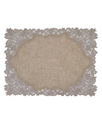 Embroidered Lace Napkin Placemat Set of 2