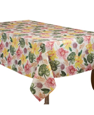 Saro Lifestyle Lanai Floral Tablecloth