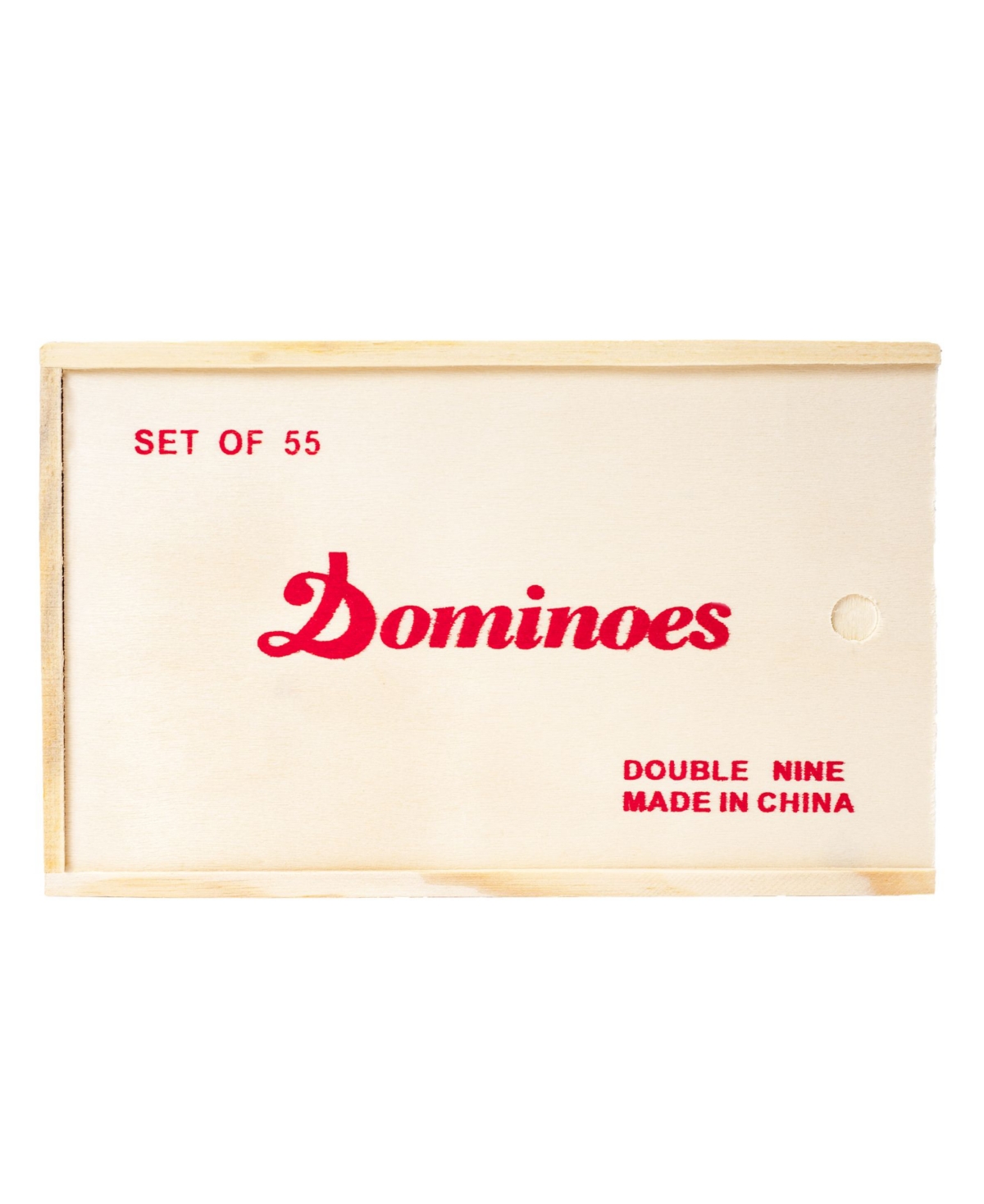 Shop Trademark Global Hey Play Premium Set Of 55 Double Nine Dominoes Wood Case In White