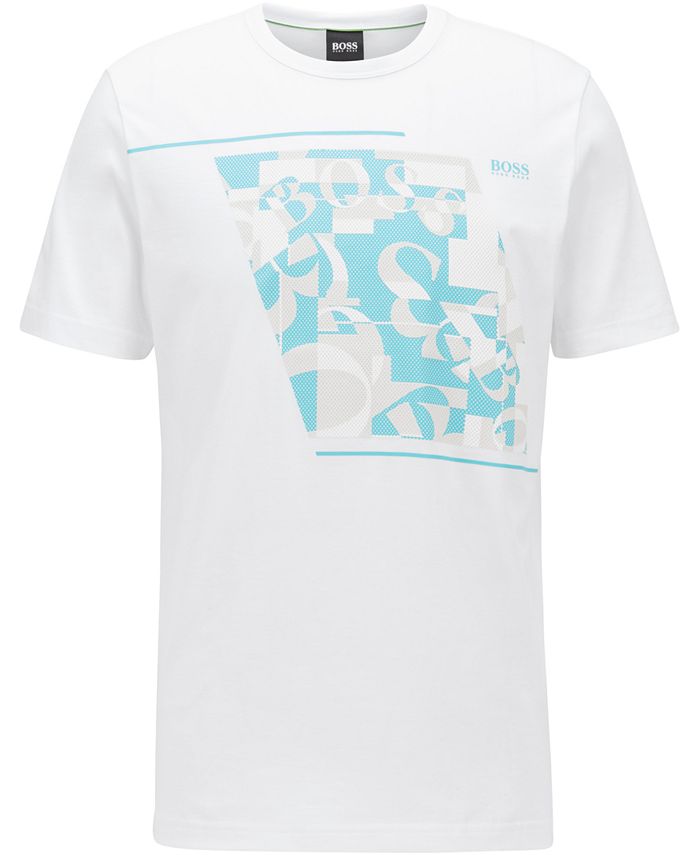 Hugo Boss BOSS Men's Tee 3 White T-Shirt & Reviews - Hugo Boss - Men ...