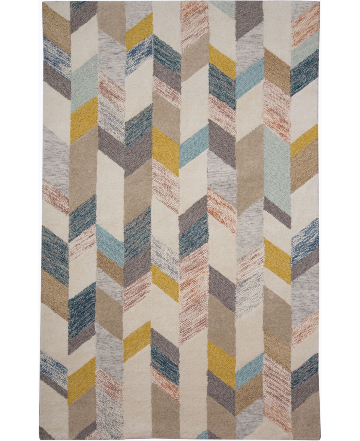 Simply Woven Arazad R8446 Gray And Gold 5' X 8' Area Rug In Gray,gold