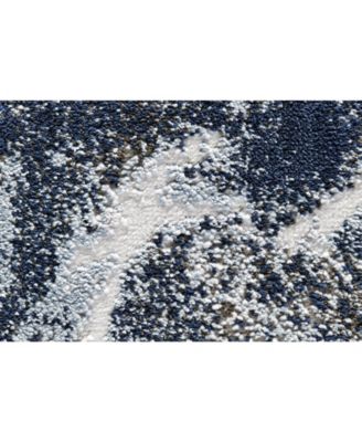 Gaspar R3833 White 2'10" x 8' Runner Rug