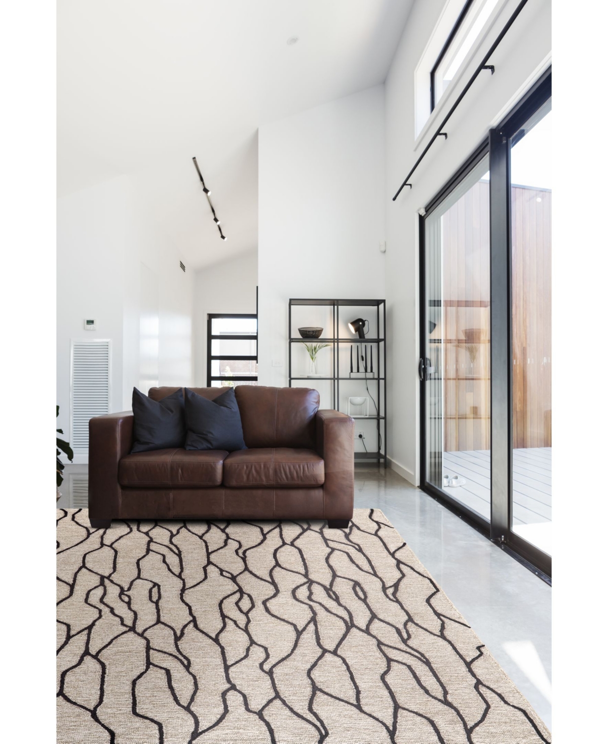 Feizy Enzo R8734Area Rug - Black