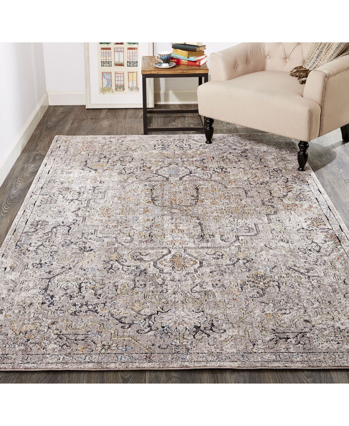 Feizy Armant R3911Area Rug - Gray