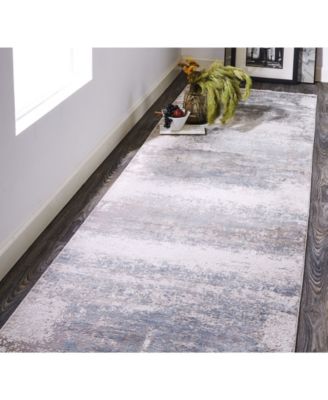 Cadiz R3888 Silver 3'1" x 10' Runner Rug