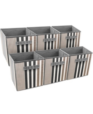 Sorbus Foldable Storage Cube Basket Bin Set of 6