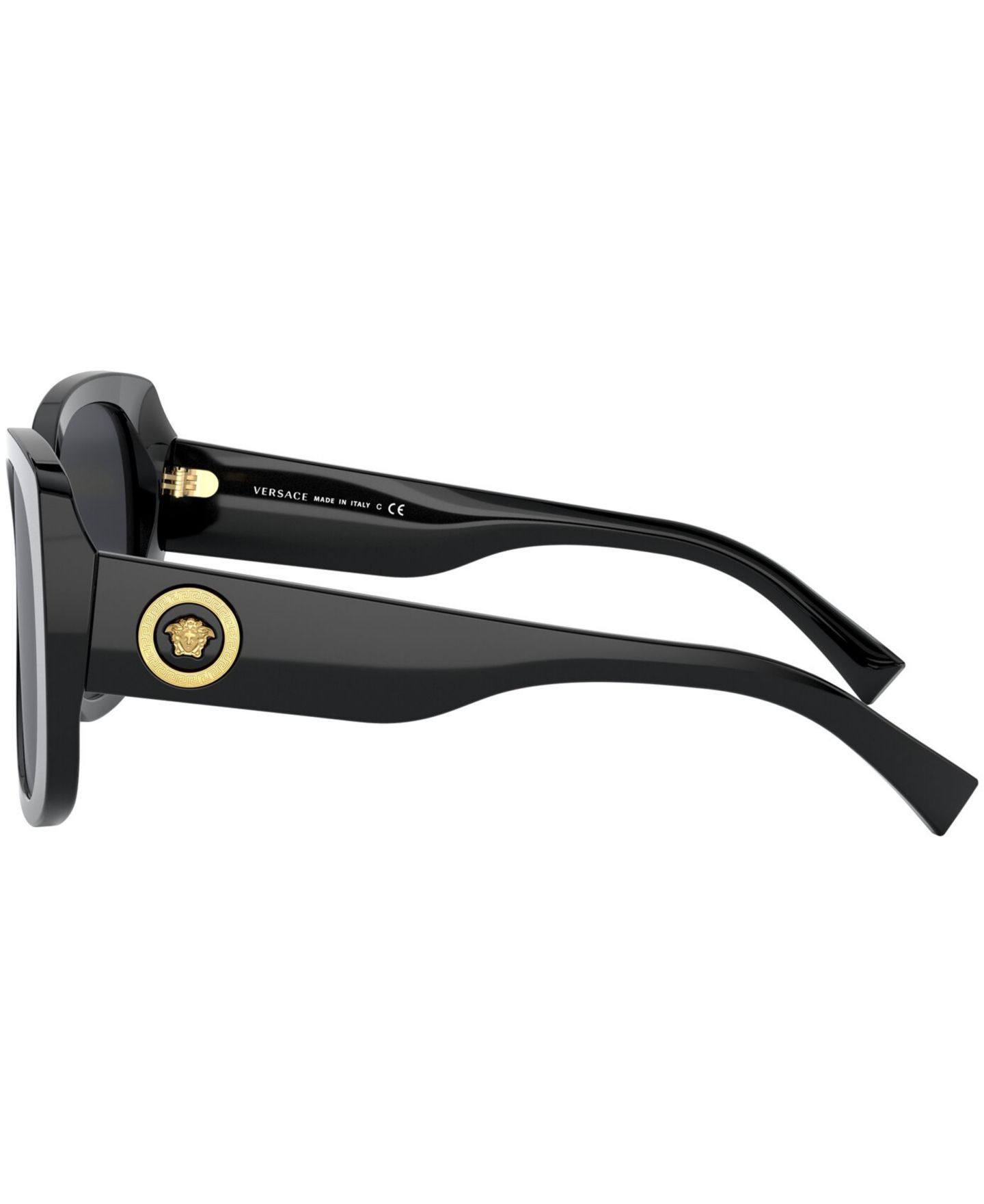 Женские солнцезащитные очки Versace Sunglasses, VE4387, цвет: Чёрный / Серый — фото 6