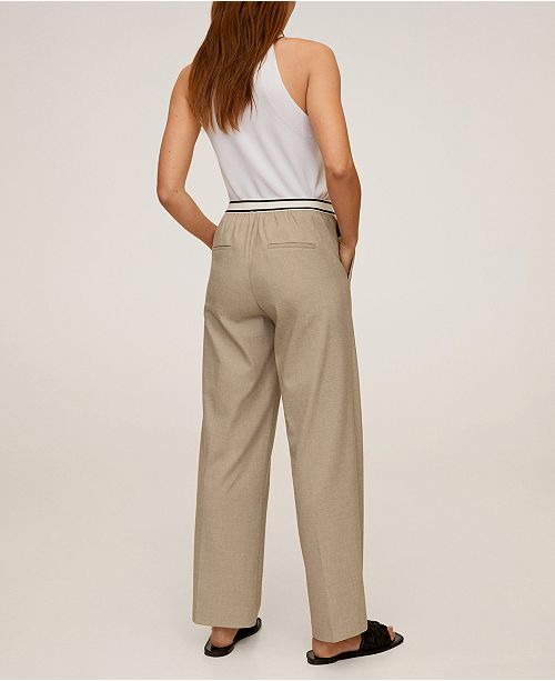 mango drawstring trousers