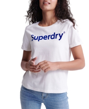 image of Superdry Flock Boxy T-Shirt