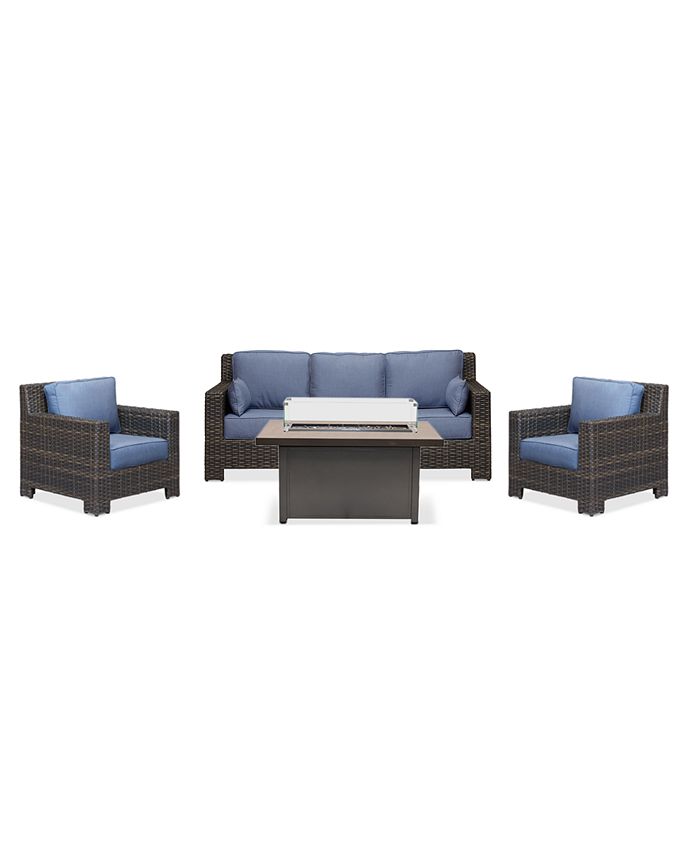 Furniture Viewport Outdoor 4Pc. Set (1 Sofa, 2 Club Chairs & 1 Cal Sil