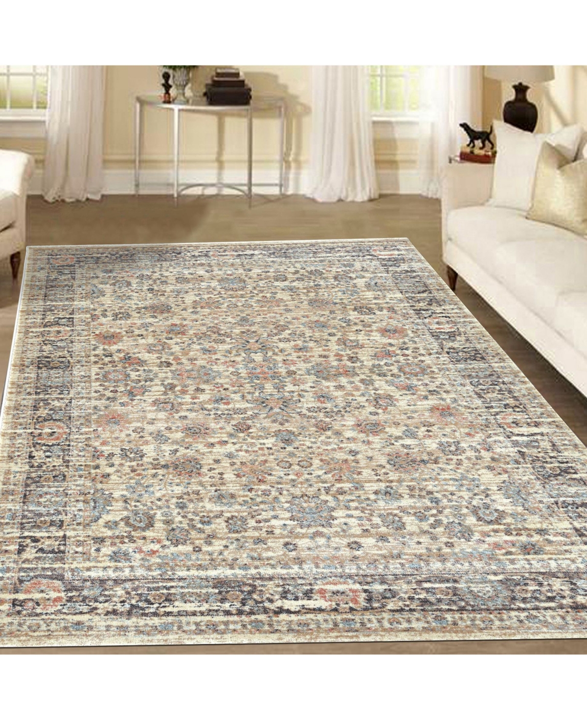 Km Home Silvano Sil-02Area Rug - Beige