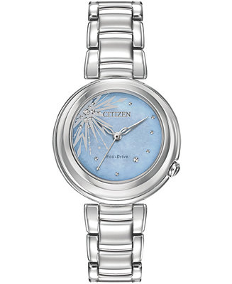 Citizen Citizen Eco-Drive Women's Elsa Diamond-Accent Stainless Steel  Bracelet Watch 31mm & Reviews - Macy's
