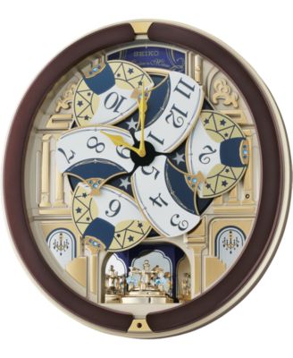 Melodies in Motion Wood-Tone Wall Clock