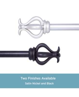 Kinsley 3/4" Standard Decorative Window Curtain Rod