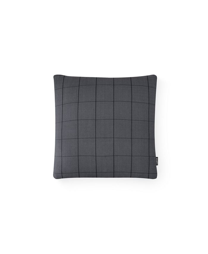 Calvin Klein MCR Grid Square Dark Shadow Decorative Pillow & Reviews -  Decorative & Throw Pillows - Bed & Bath - Macy's
