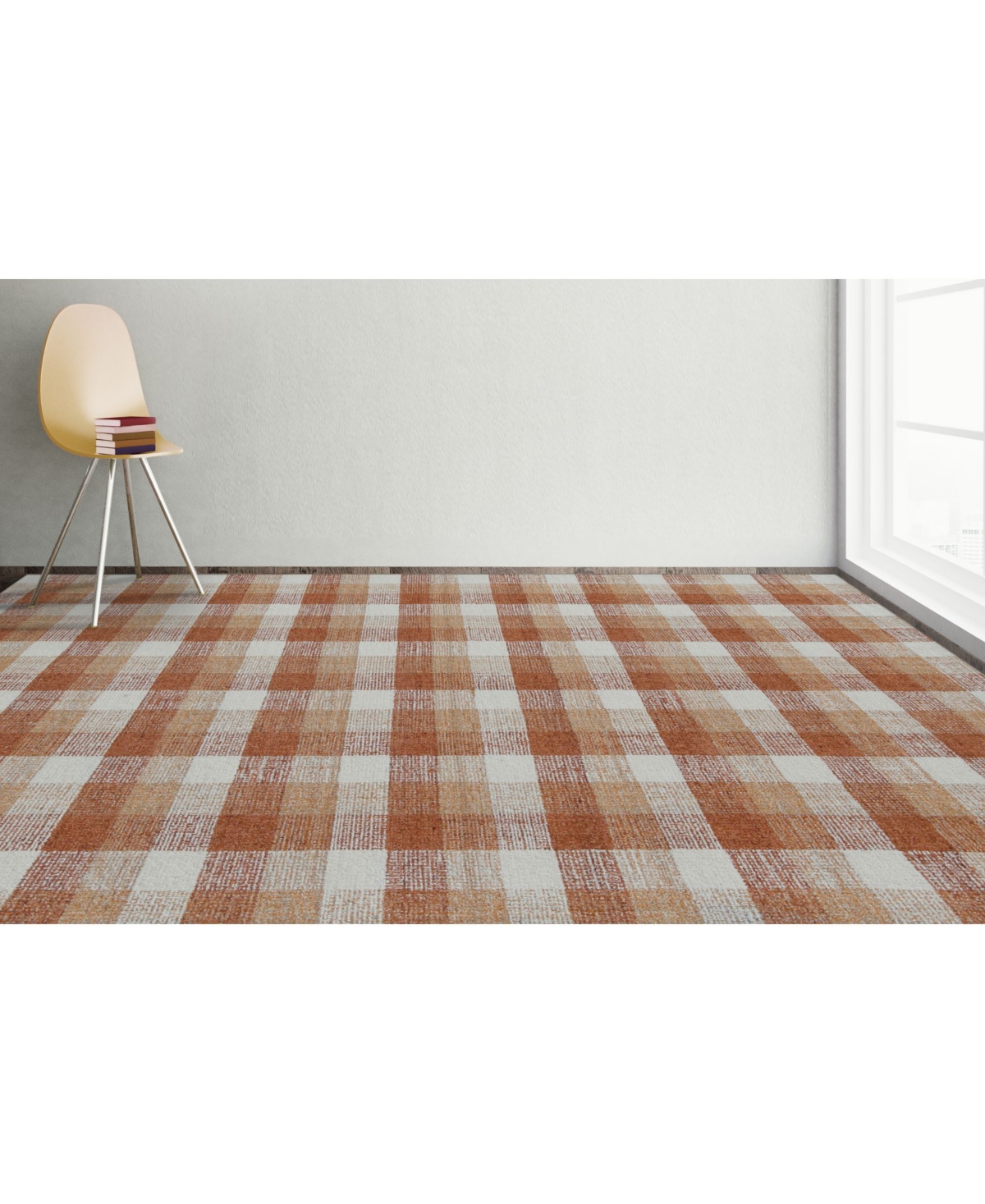 Amer Rugs Tartan Tra-10Area Rug - Orange