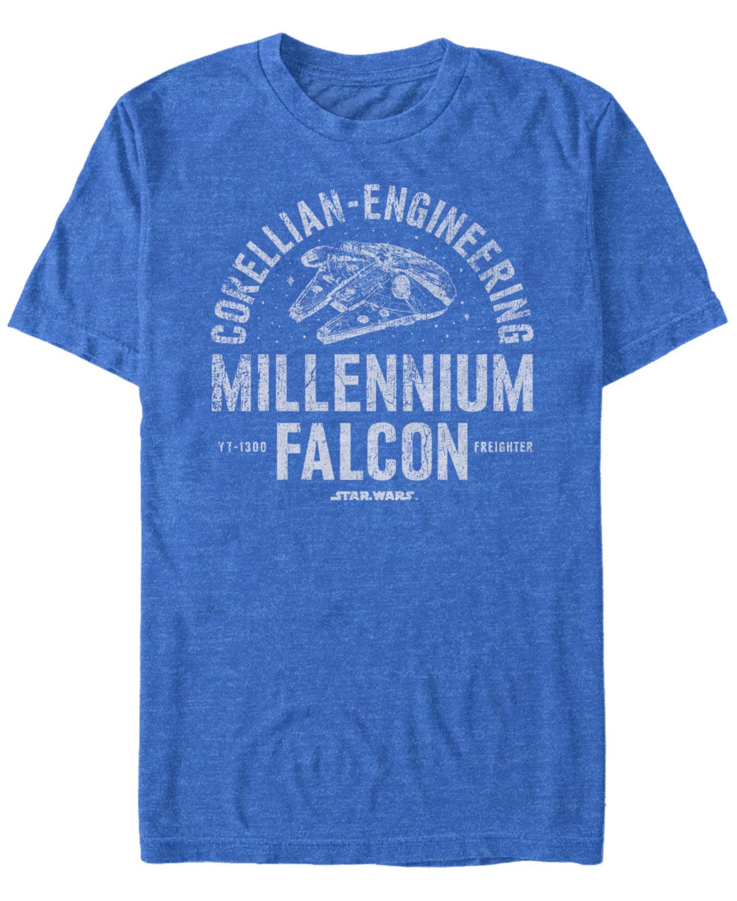 Мужская футболка Fifth Sun Star Wars Millennium Falcon Corellian Engineering Freighter Short Sleeve, цвет: Королевский синий — фото 1