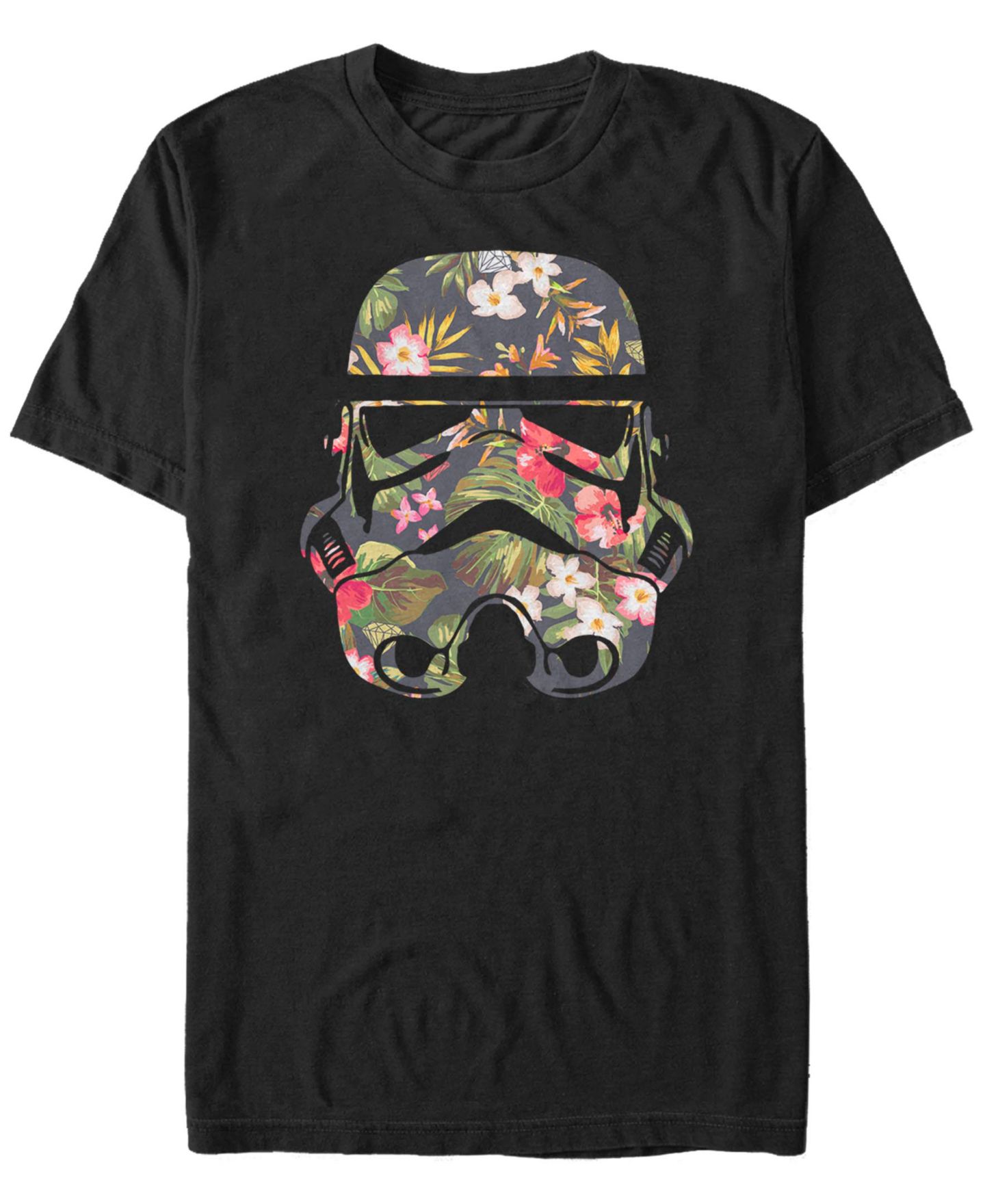 Мужская футболка Fifth Sun Star Wars Tropical Stormtrooper Floral Print Short Sleeve, цвет: Чёрный — фото 1
