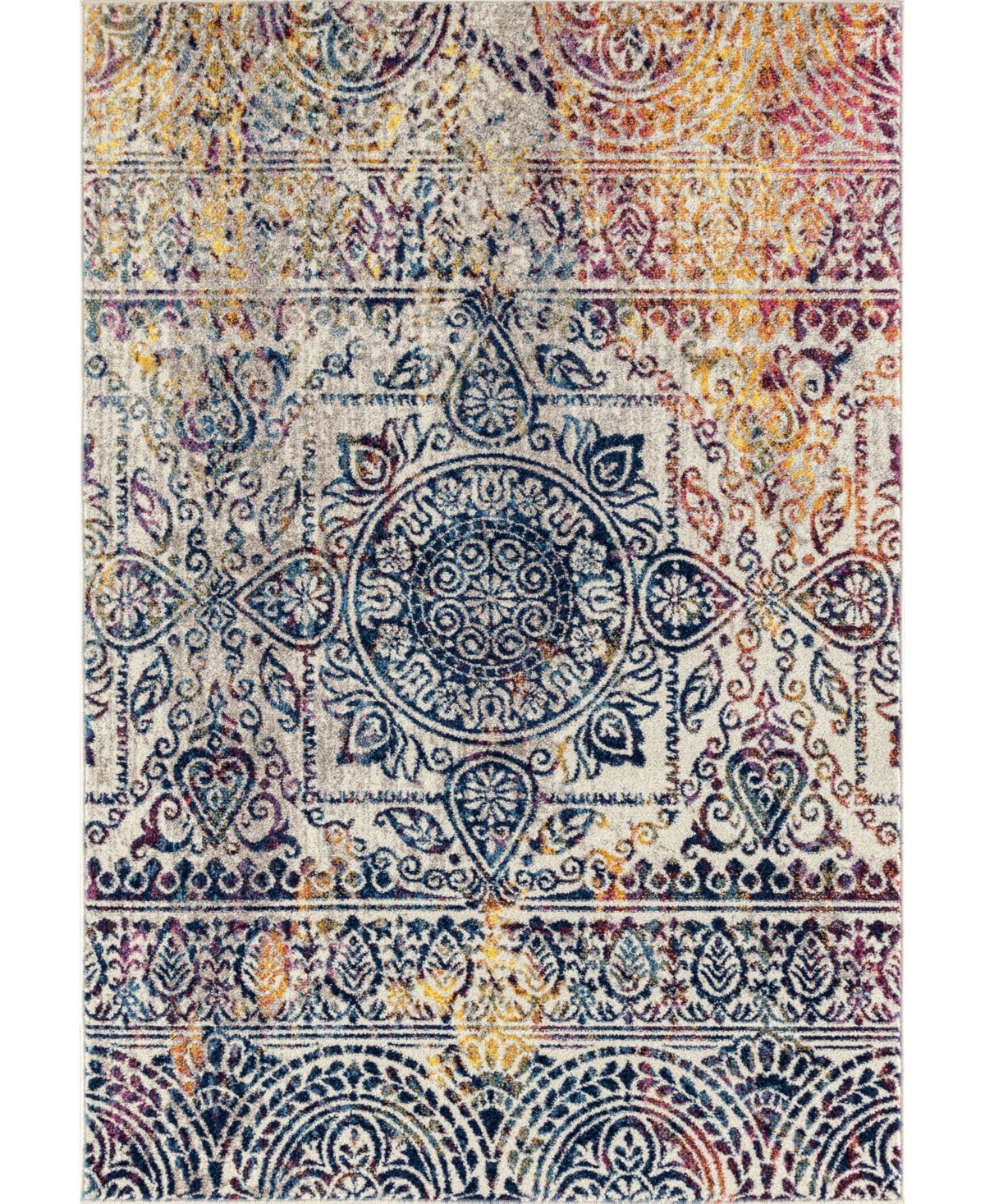 Amer Rugs Manhattan Man-43 Multi 7'6in x 9'6in Area Rug - Multi