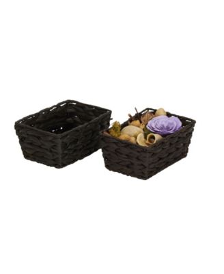 Wicker Storage Baskets, Set of 4