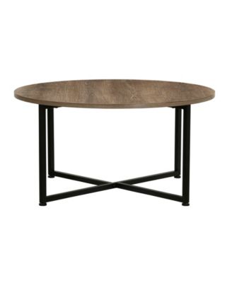 Household Essential Round Coffee Table With Frame
