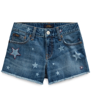 Big Girls Star Denim Shorts